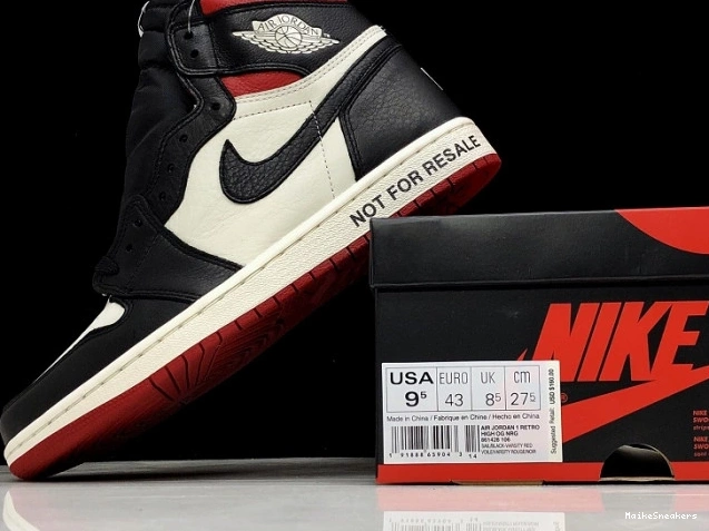 MaikeSneakers Resale High Not OG Varsity For 861428-106 Jordan Air 1 NRG Red Retro 0725